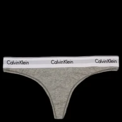 Calvin Klein Modern Cotton Thong Grey Grå Online