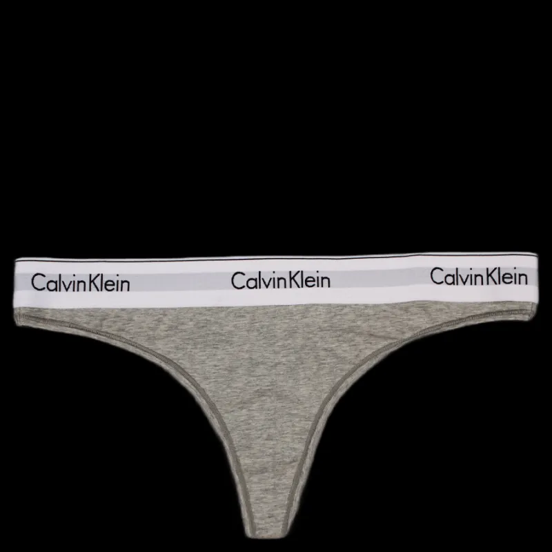 Calvin Klein Modern Cotton Thong Grey Grå Online