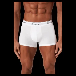 Clearance Calvin Klein Modern Ctn Stretch Trunk 3Pk White Vit