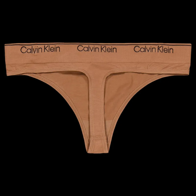 Calvin Klein Modern Seamless Thong Beige