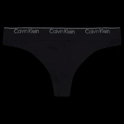 Calvin Klein Modern Seamless Thong Black Svart Outlet