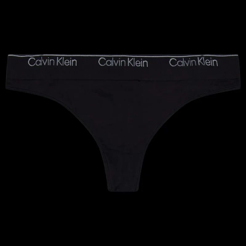 Calvin Klein Modern Seamless Thong Black Svart Outlet
