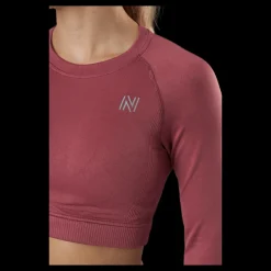 Outlet Norfolk Molly Seamless Ls Crop Top Rose Rosa