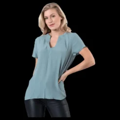 Only Molly Ss V-Neck Green Grön