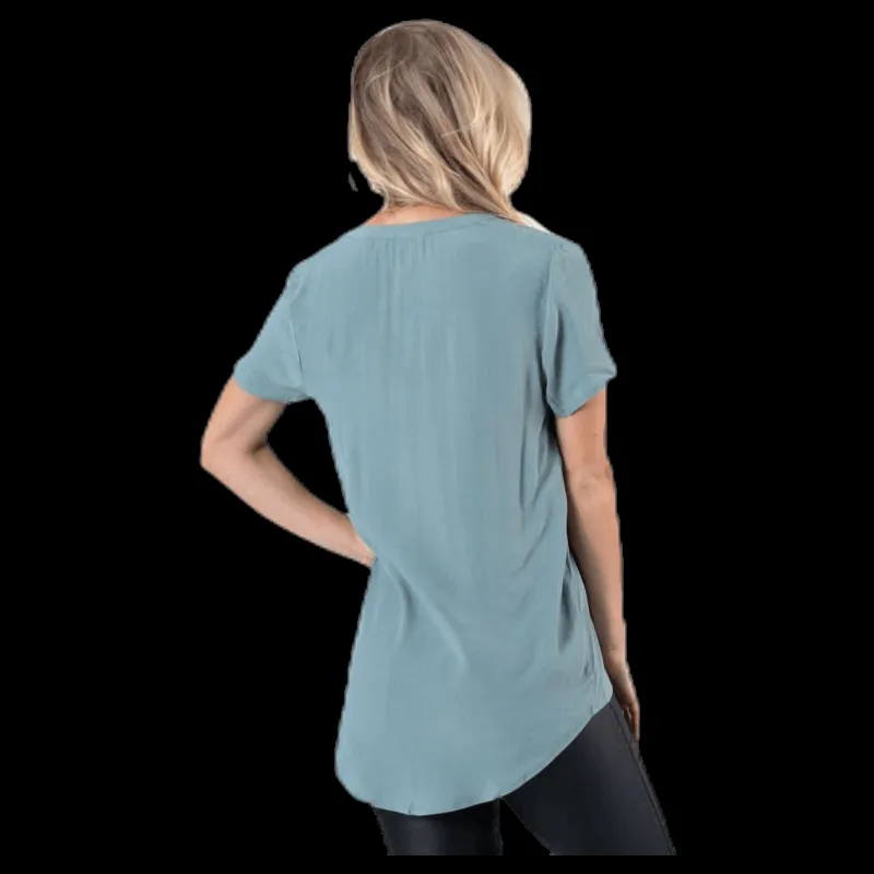 Only Molly Ss V-Neck Green Grön