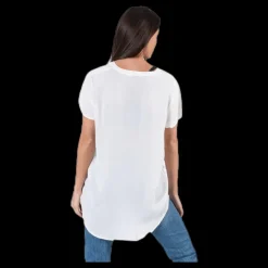 Only Molly Ss V-Neck White Vit