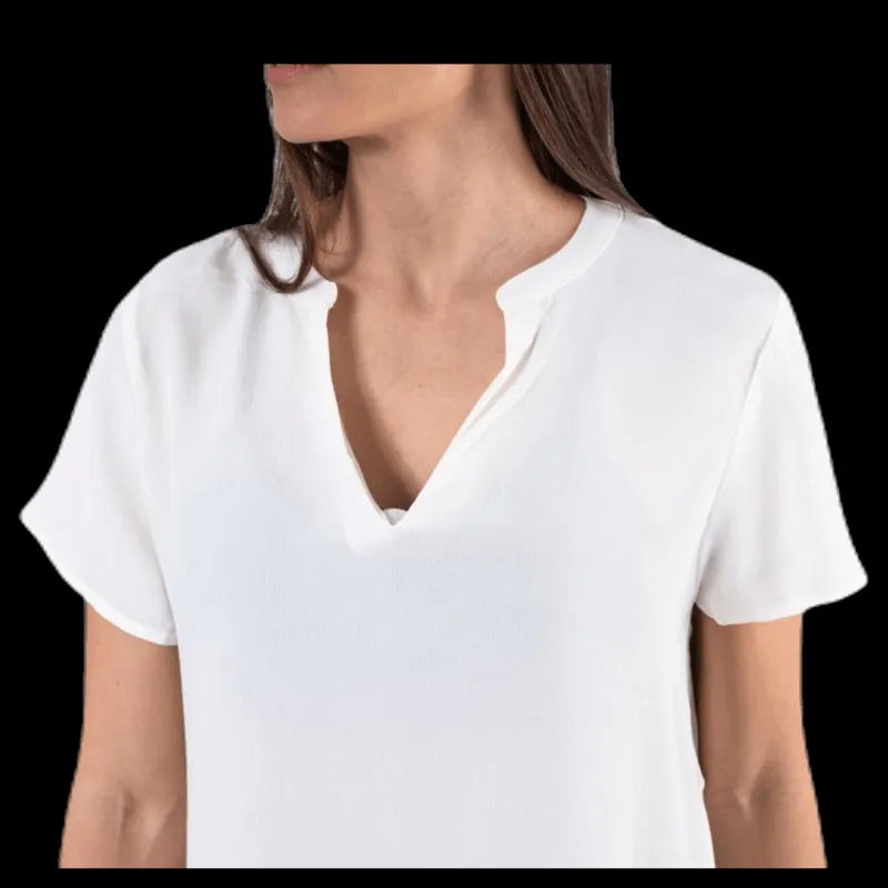 Only Molly Ss V-Neck White Vit