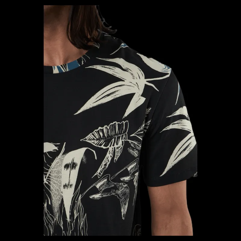Jack & Jones Monet Tee Ss Crew Neck Black Svart Discount