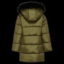 Kids Only Monica Long Puffer Coat Beige New