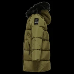 Kids Only Monica Long Puffer Coat Beige New