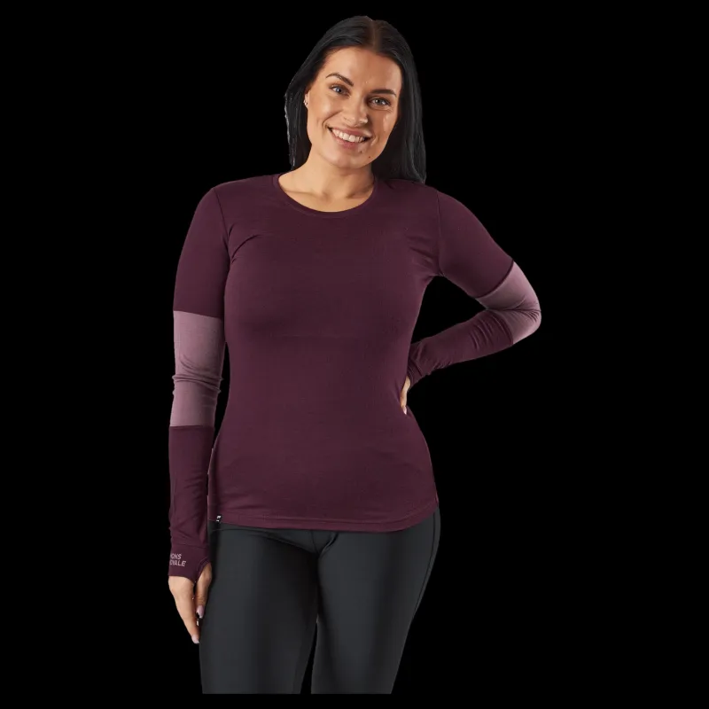Discount Mons Royale Cornice Long Sleev Wine Red Lila