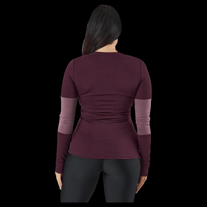 Discount Mons Royale Cornice Long Sleev Wine Red Lila