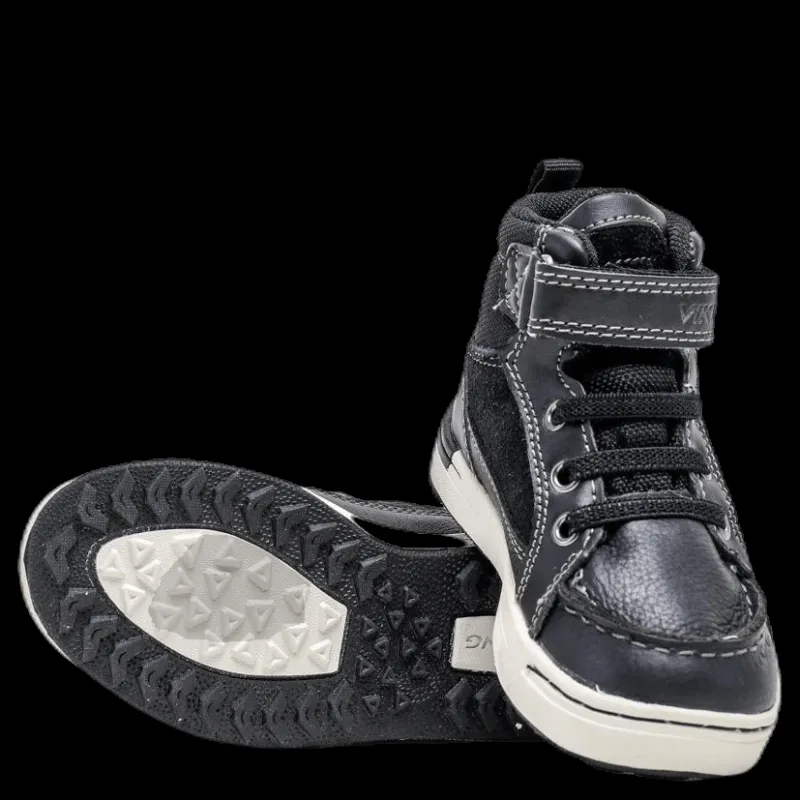 Clearance Viking Moss Mid Kids Black Svart