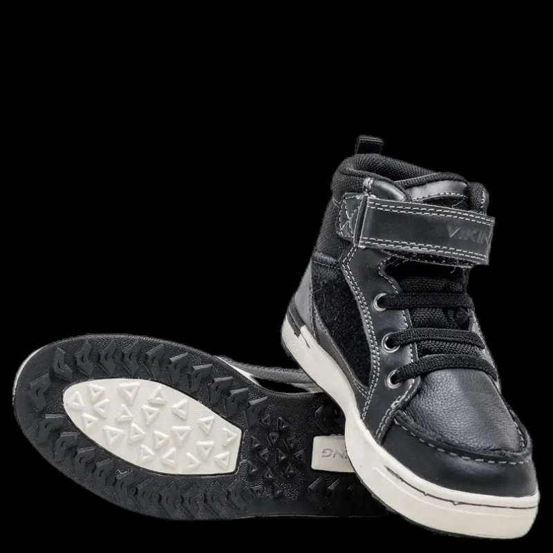 Clearance Viking Moss Mid Kids Black Svart