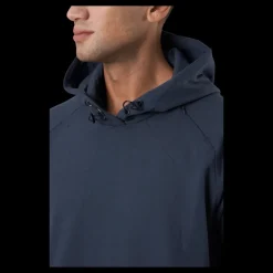 Outlet 2XU Motion Hoodie India Ink/white Blå