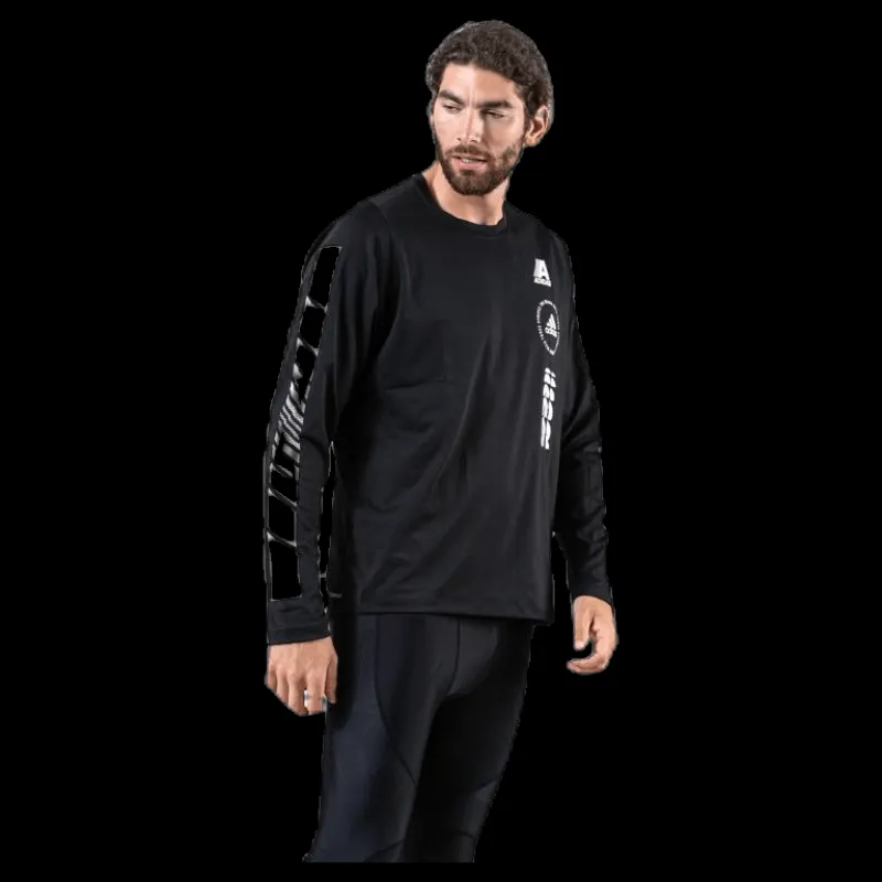 adidas Moto LS Tee Black Svart Discount