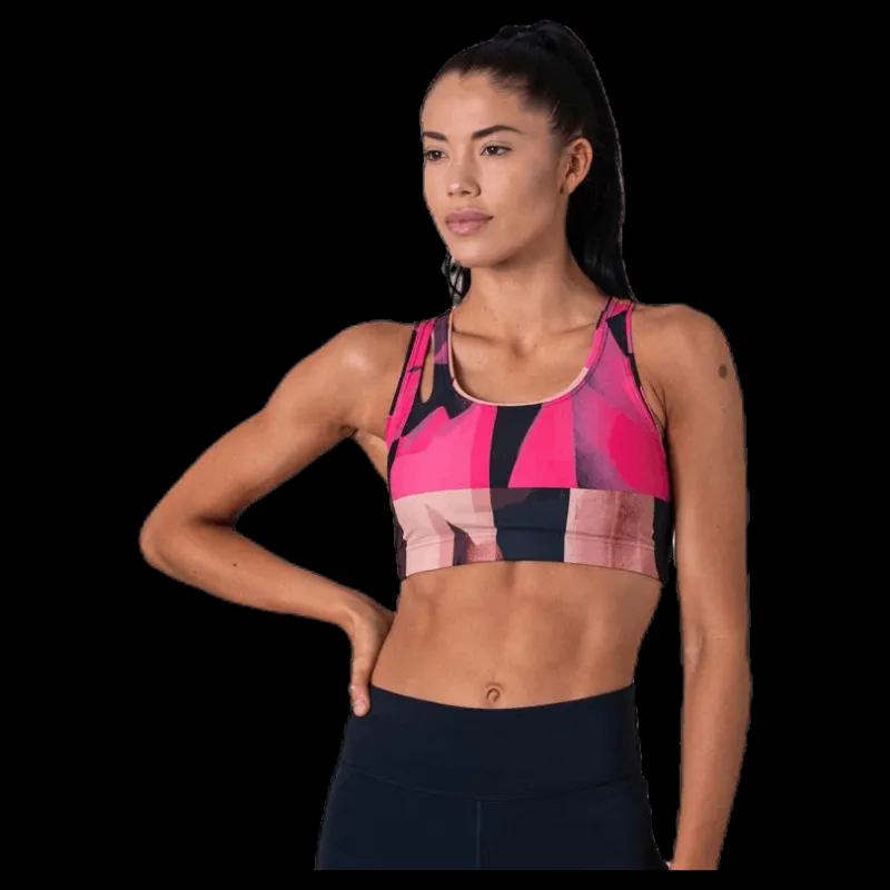 Casall Move Around Sports Bra Patterned Mönstrad