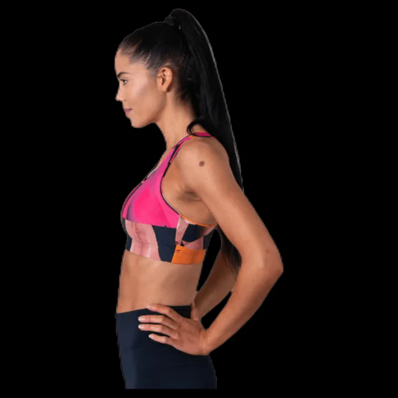 Casall Move Around Sports Bra Patterned Mönstrad