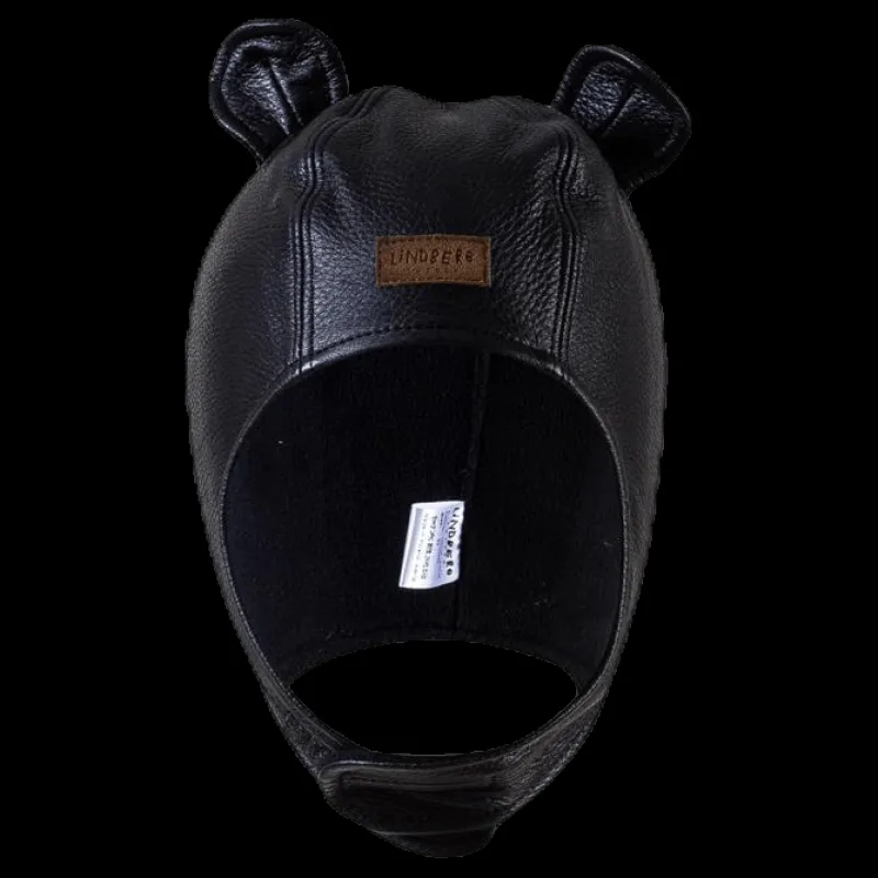 Discount Lindberg Musse Leather Cap Black Svart