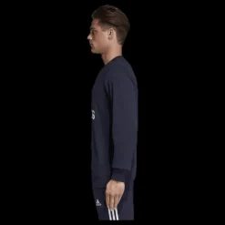 adidas Must Have Fitted Crew Blue Blå Best