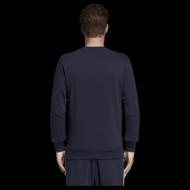 adidas Must Have Fitted Crew Blue Blå Best