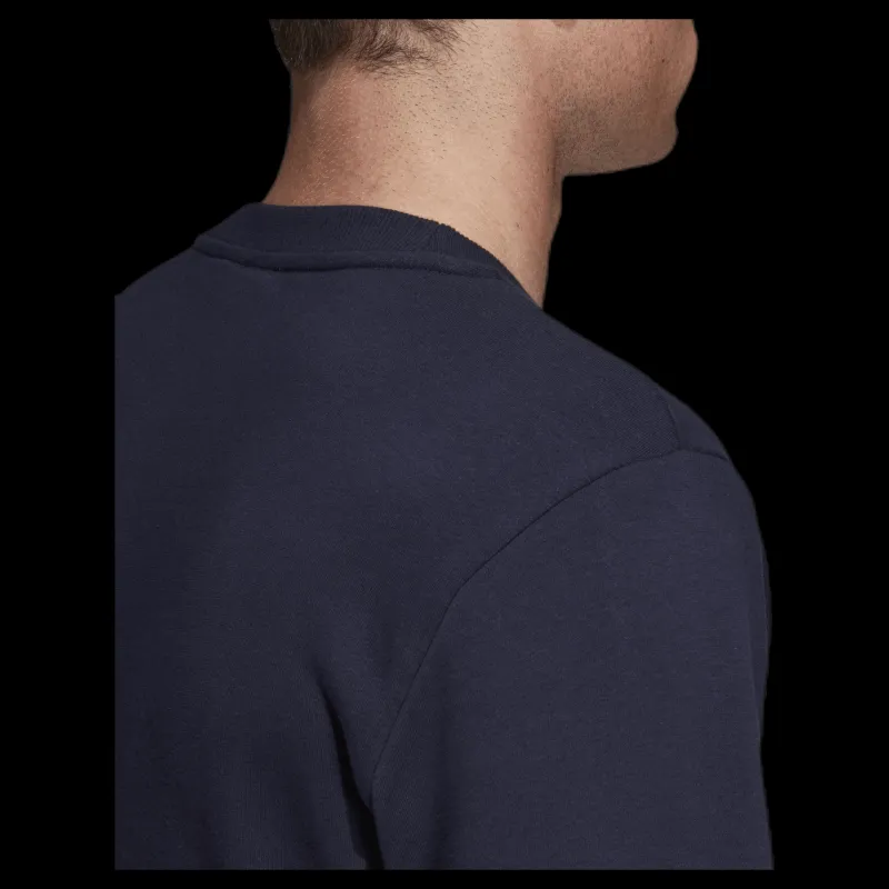 adidas Must Have Fitted Crew Blue Blå Best