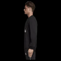 adidas Must Have Fitted Crew White/Black Svart Discount