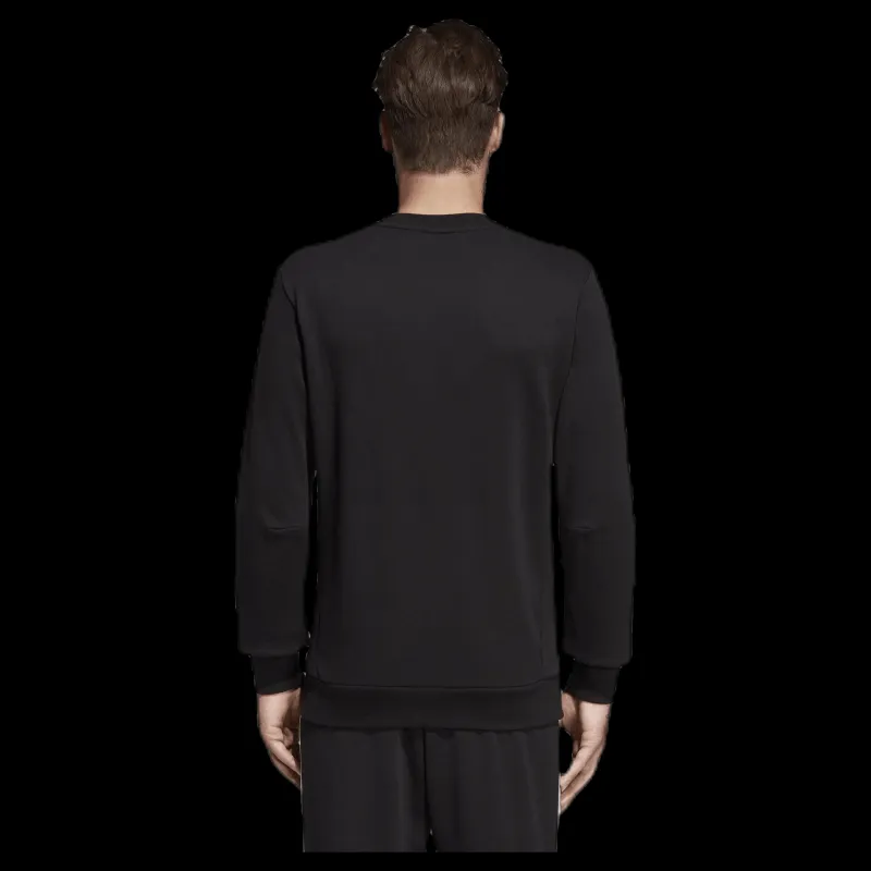 adidas Must Have Fitted Crew White/Black Svart Discount