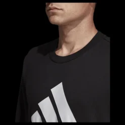 adidas Must Have Fitted Crew White/Black Svart Discount