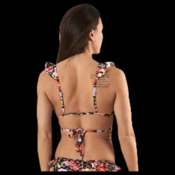 Pieces Nabiya Bikini Bra Top Patterned Mönstrad
