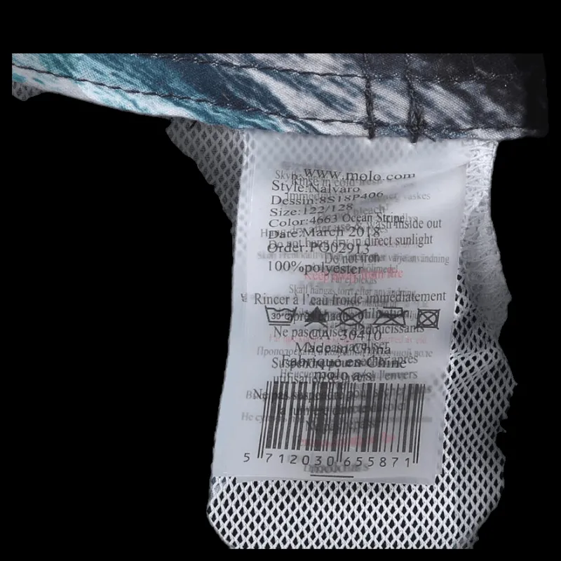Outlet Molo Nalvaro Bathing Shorts Patterned/Grey Mönstrad och Grå