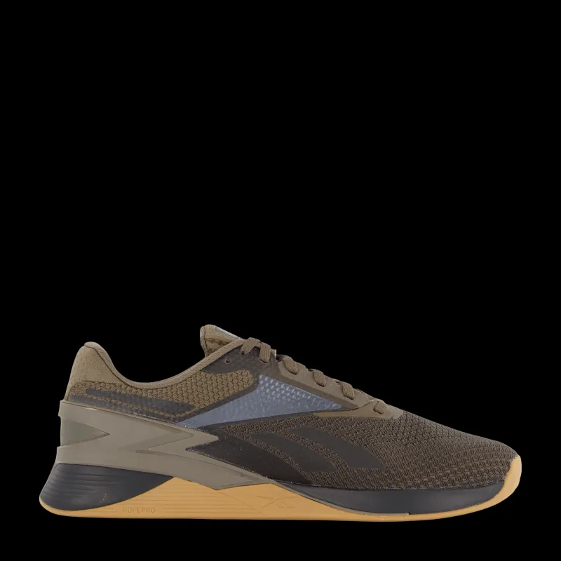 Clearance Reebok Nano X3 Gro/cblack/rbkle3 Brun