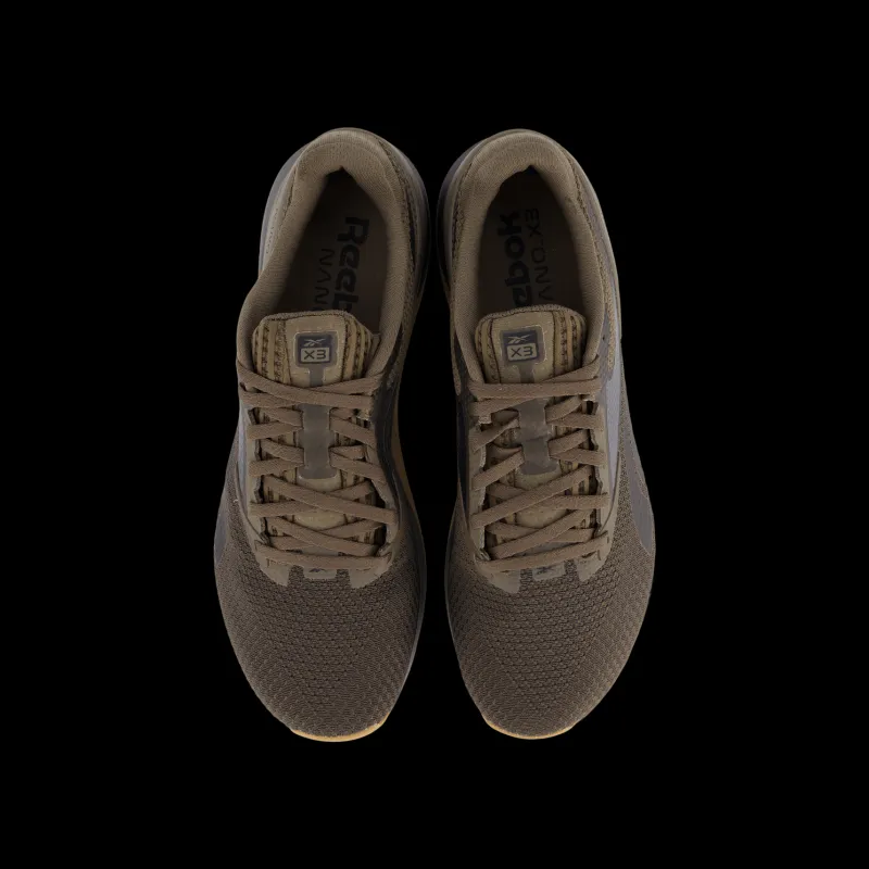 Clearance Reebok Nano X3 Gro/cblack/rbkle3 Brun