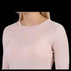 Only Natalia L/S Rib Pullover Knt Red Röd