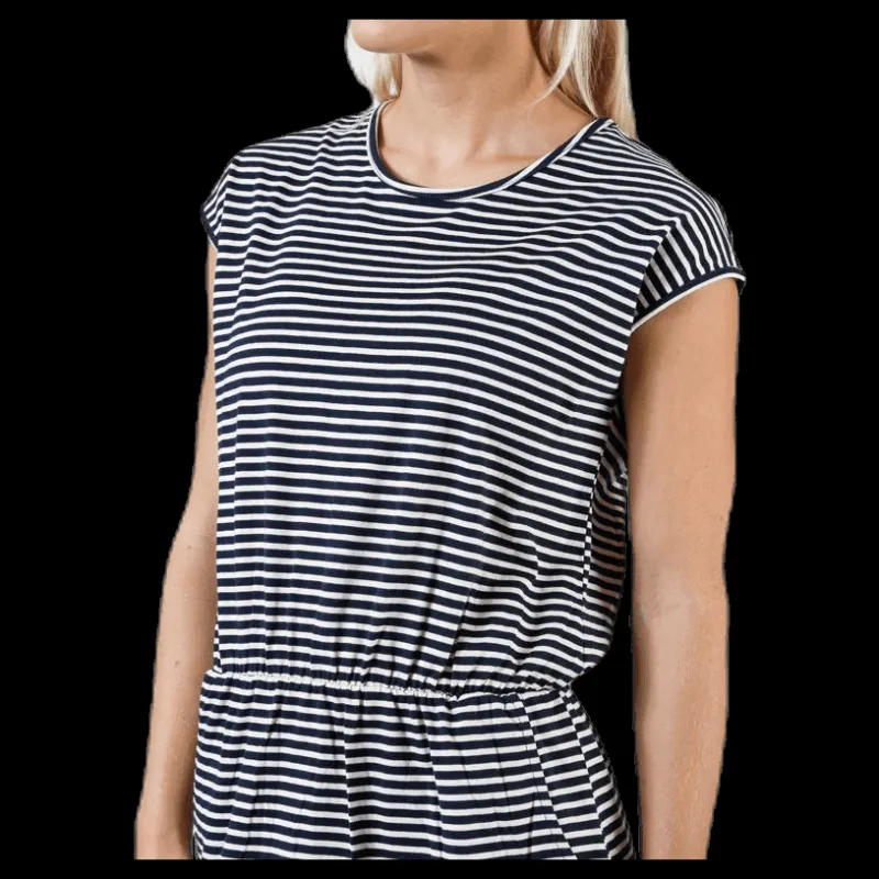 Hot Marine Neapel Dress Blue/White Blå och Vit