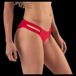 Discount Pieces Nella Bikini Brief Red Röd