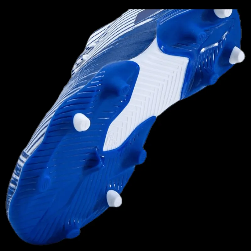 Best adidas Nemeziz 19.1 Firm Ground Boots Cloud White / Royal Blue / Royal Blue Blå
