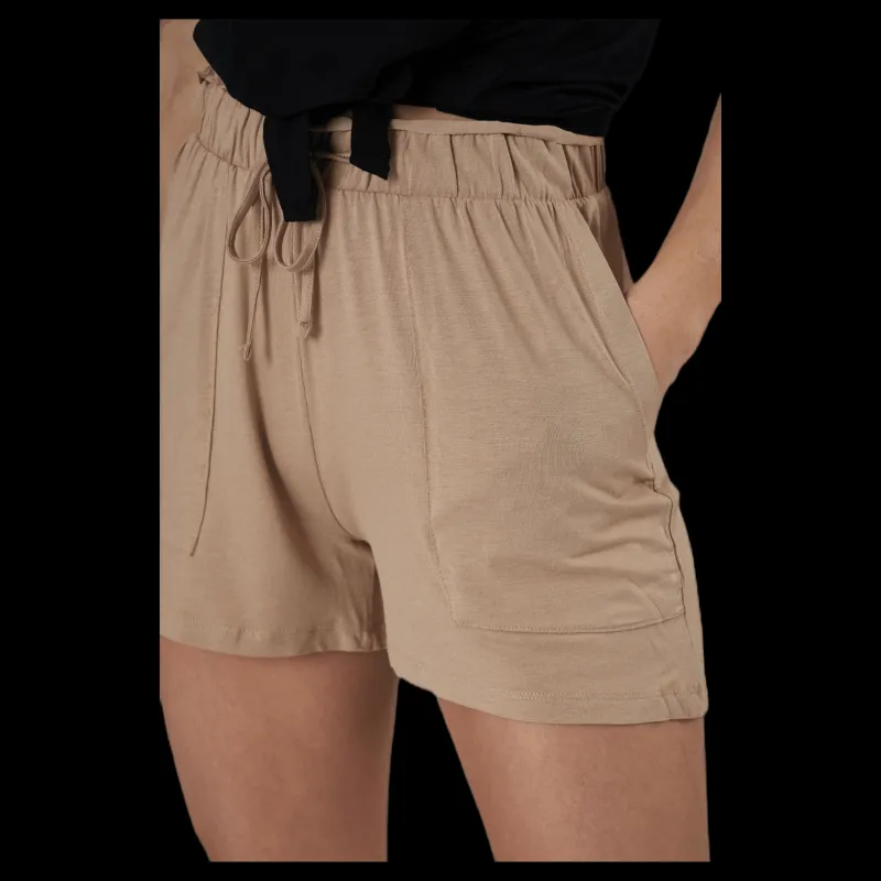 Pieces Neora Hw Frill Shorts Beige Online