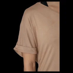 Best Pieces Neora Ss Fold Up Dress Beige