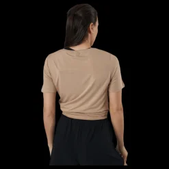 Pieces Neora Ss Tie Tee Beige Sale