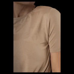 Pieces Neora Ss Tie Tee Beige Sale