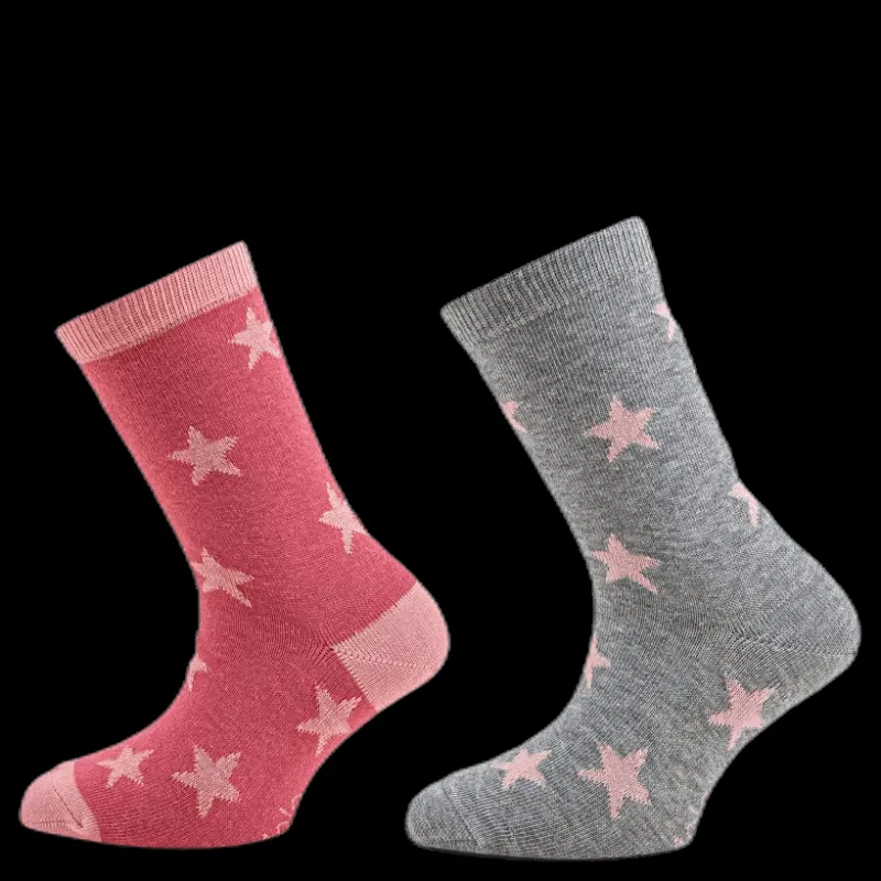 Discount Molo Nesi Stars 2-Pack Pink/Grey Rosa och Grå