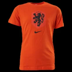 Nike Netherlands Tee Evergreen Crest Junior Orange Röd Clearance