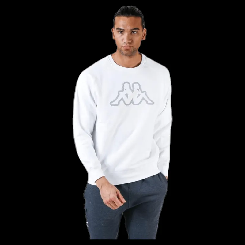 Outlet Kappa Nettuno Crewneck White Vit