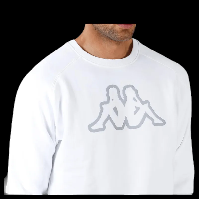 Outlet Kappa Nettuno Crewneck White Vit