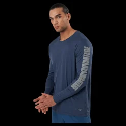 Björn Borg Night LS Perf Tee Blue Blå