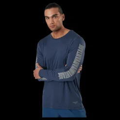 Björn Borg Night LS Perf Tee Blue Blå