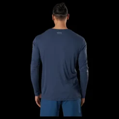 Björn Borg Night LS Perf Tee Blue Blå