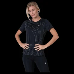 ASICS Night Track SS Top Black Svart Best