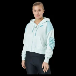 Sale Nike Air Women's Full-zip Flee Barely Green/light Dew/washed Blå